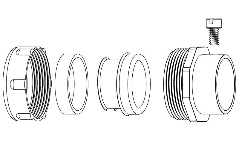 電線保護(hù)金屬軟管接頭- EZ52 Series（EU）